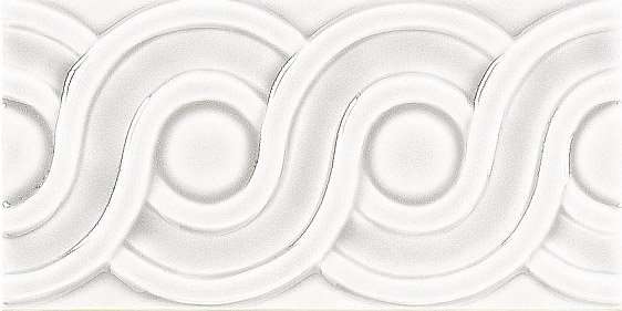 Бордюры Adex ADMO4078 Relieve Clasico C/C Blanco, цвет белый, поверхность глянцевая, прямоугольник, 75x150