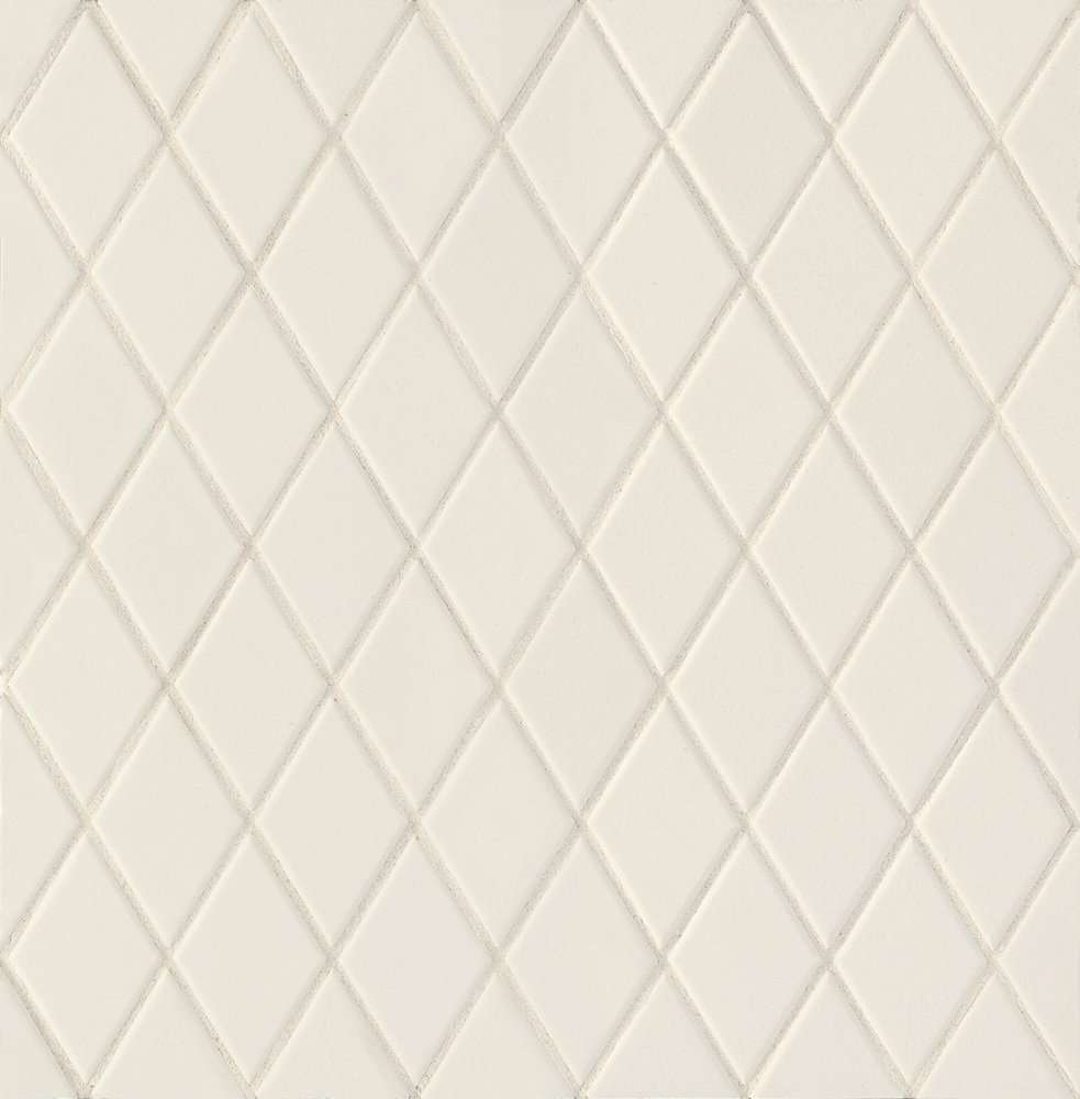 Мозаика Mutina Rombini Losange White BORM11, цвет белый, поверхность матовая, квадрат, 275x275