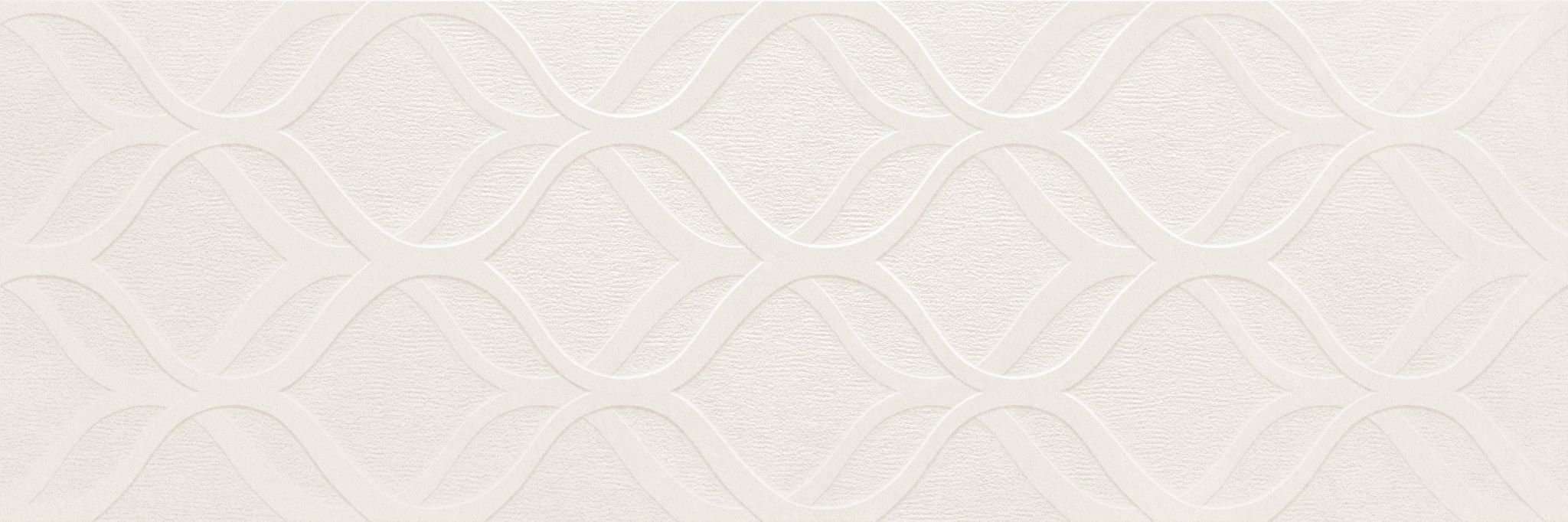 Керамическая плитка Newker Elite Decor White, цвет белый, поверхность матовая, прямоугольник, 300x900
