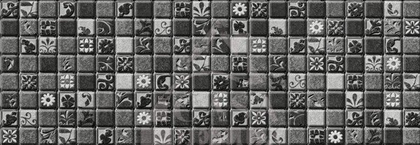 Декоративные элементы Gres de Aragon Tabica Mytho Geo Acero, цвет серый, поверхность матовая, прямоугольник, 120x330