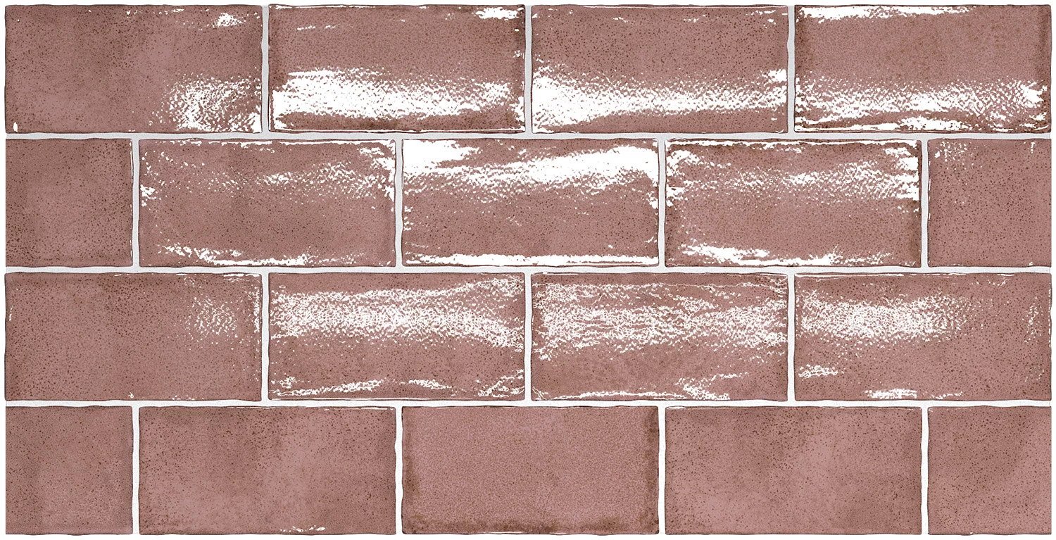 Керамическая плитка Equipe Altea Rosewood 27610, цвет розовый, поверхность глянцевая, кабанчик, 75x150