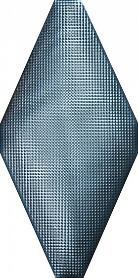 Керамическая плитка Adex ADNE8123 Rombo Acolchado Micro Niquel, цвет голубой, поверхность рельефная, ромб, 100x200