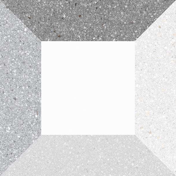 Декоративные элементы Vives Argileto Blanco, цвет серый, поверхность матовая, квадрат, 200x200