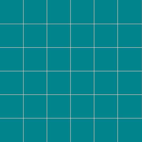 Мозаика Ce.Si Matt Salvia Rete 5x5, цвет бирюзовый, поверхность матовая, квадрат, 300x300