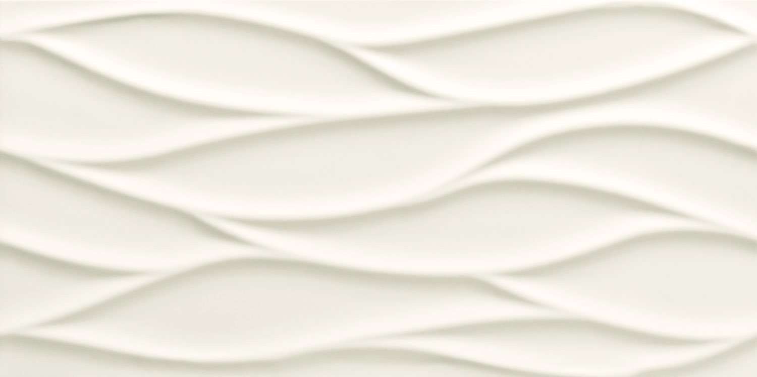 Керамическая плитка Tubadzin All in White 3 STR, цвет белый, поверхность матовая, прямоугольник, 298x598