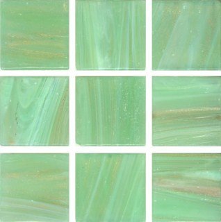 Мозаика Irida Space И.20.223(6), цвет зелёный, поверхность глянцевая, квадрат, 327x327