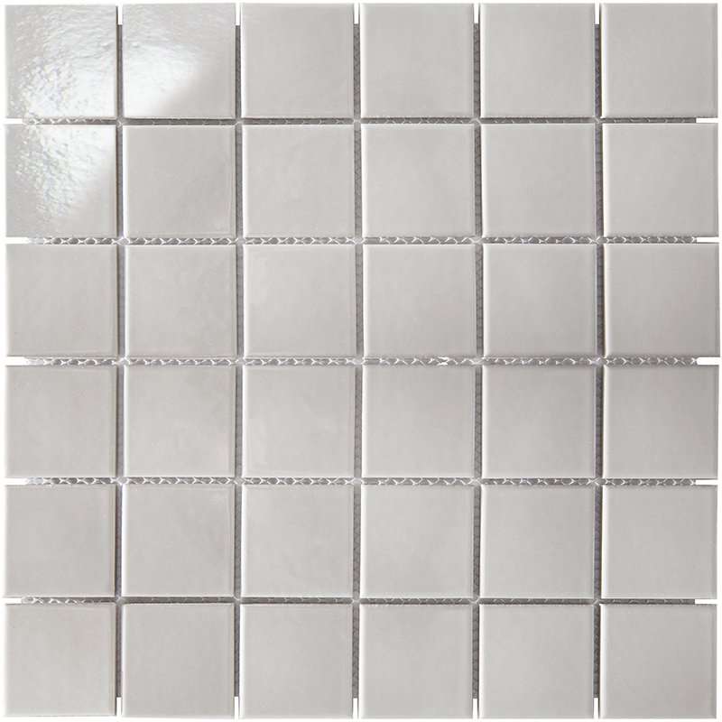 Мозаика Starmosaic Homework Grey Glossy, цвет серый, поверхность глянцевая, квадрат, 306x306