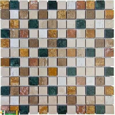 Мозаика Chakmaks Anatolian Stone Lete, цвет разноцветный, поверхность рельефная, квадрат, 305x305