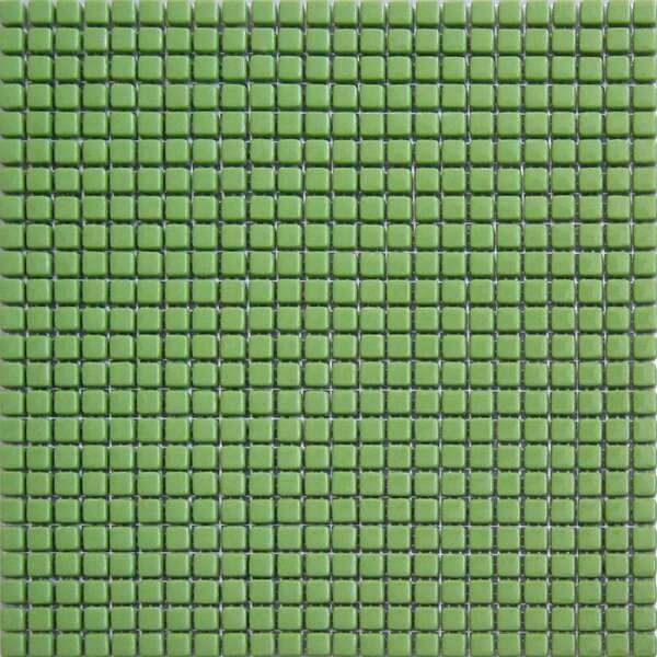 Мозаика Lace Mosaic SS 47, цвет зелёный, поверхность глянцевая, квадрат, 315x315