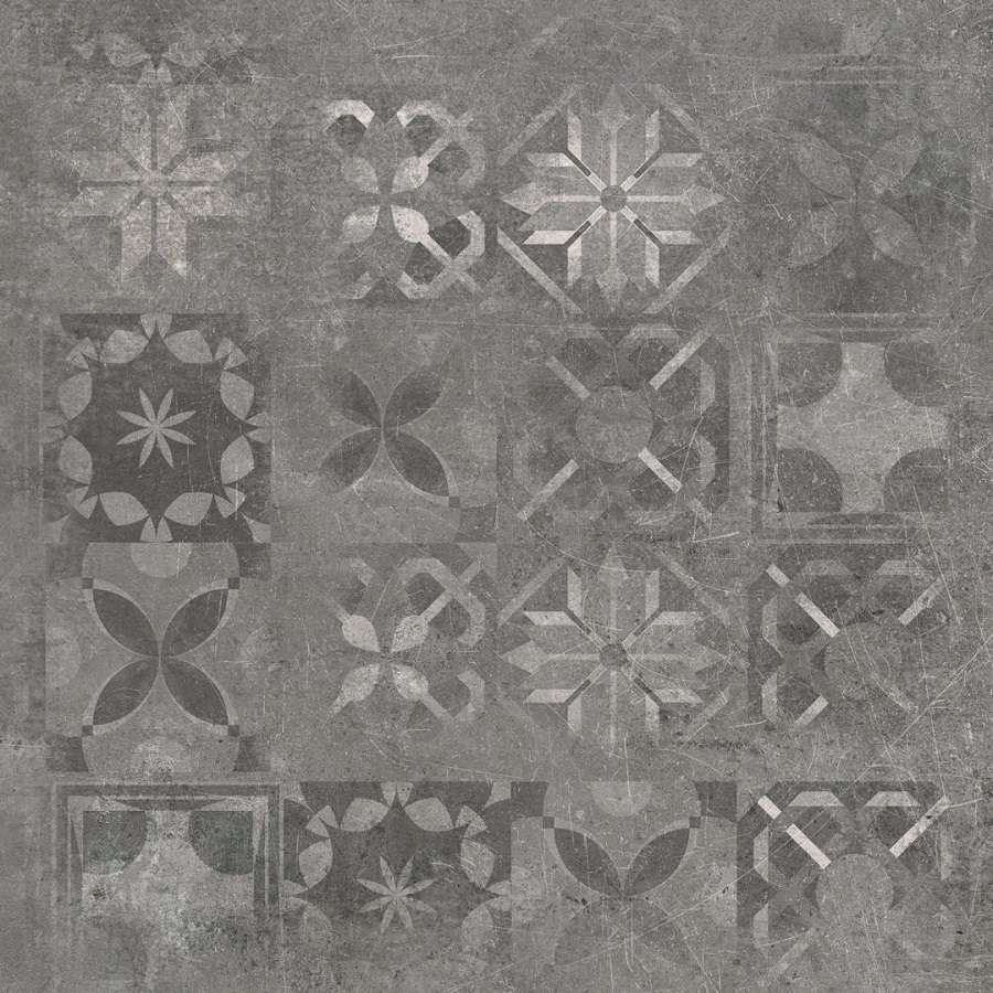 Декоративные элементы Cerrad Softcement Decor Graphite Patchwork Rect., цвет серый, поверхность матовая, квадрат, 597x597