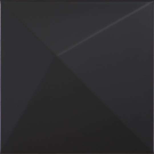 Керамическая плитка Dune Shapes 1 Kioto Black 187335, цвет чёрный тёмный, поверхность матовая 3d (объёмная), квадрат, 250x250