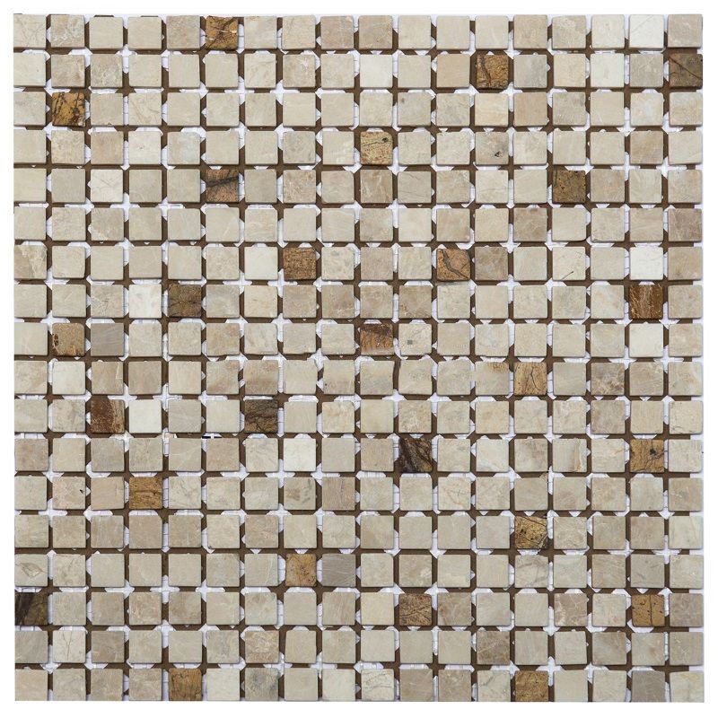 Мозаика NS Mosaic K-730, цвет коричневый, поверхность матовая, квадрат, 305x305