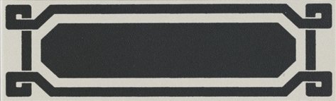 Бордюры Grazia Old England List Ed York OELD5, цвет чёрно-белый, поверхность матовая, прямоугольник, 60x200