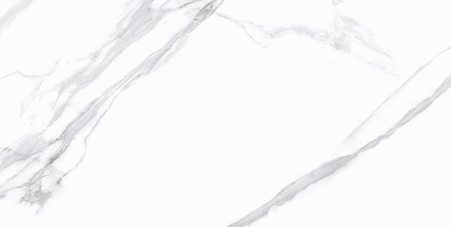 Керамогранит Staro Silk Statuario Calipso Matt, цвет белый серый, поверхность матовая, прямоугольник, 600x1200