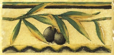 Бордюры Mainzu Antic Cenefa Olivo Amarillo, цвет разноцветный, поверхность глянцевая, прямоугольник, 70x150
