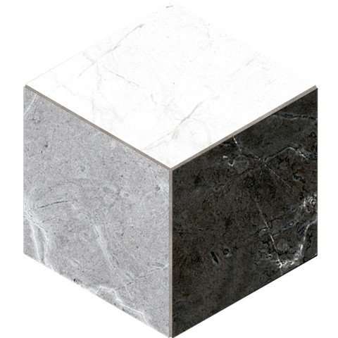 Мозаика Estima Vision White VS01/VS02/VS03 Cube Неполированный 29x25 33686, цвет белый серый чёрный, поверхность матовая, шестиугольник, 250x290