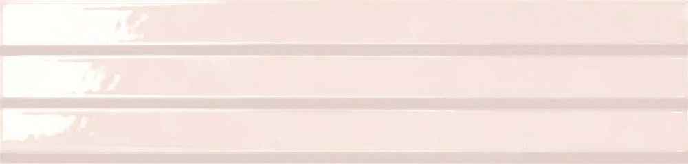 Керамическая плитка Flaviker Flow Powder Gloss PF60011941, цвет розовый, поверхность глянцевая, прямоугольник, 60x250