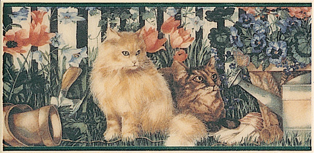 Декоративные элементы Petracers Cats a su Crema, цвет разноцветный, поверхность матовая, кабанчик, 100x200