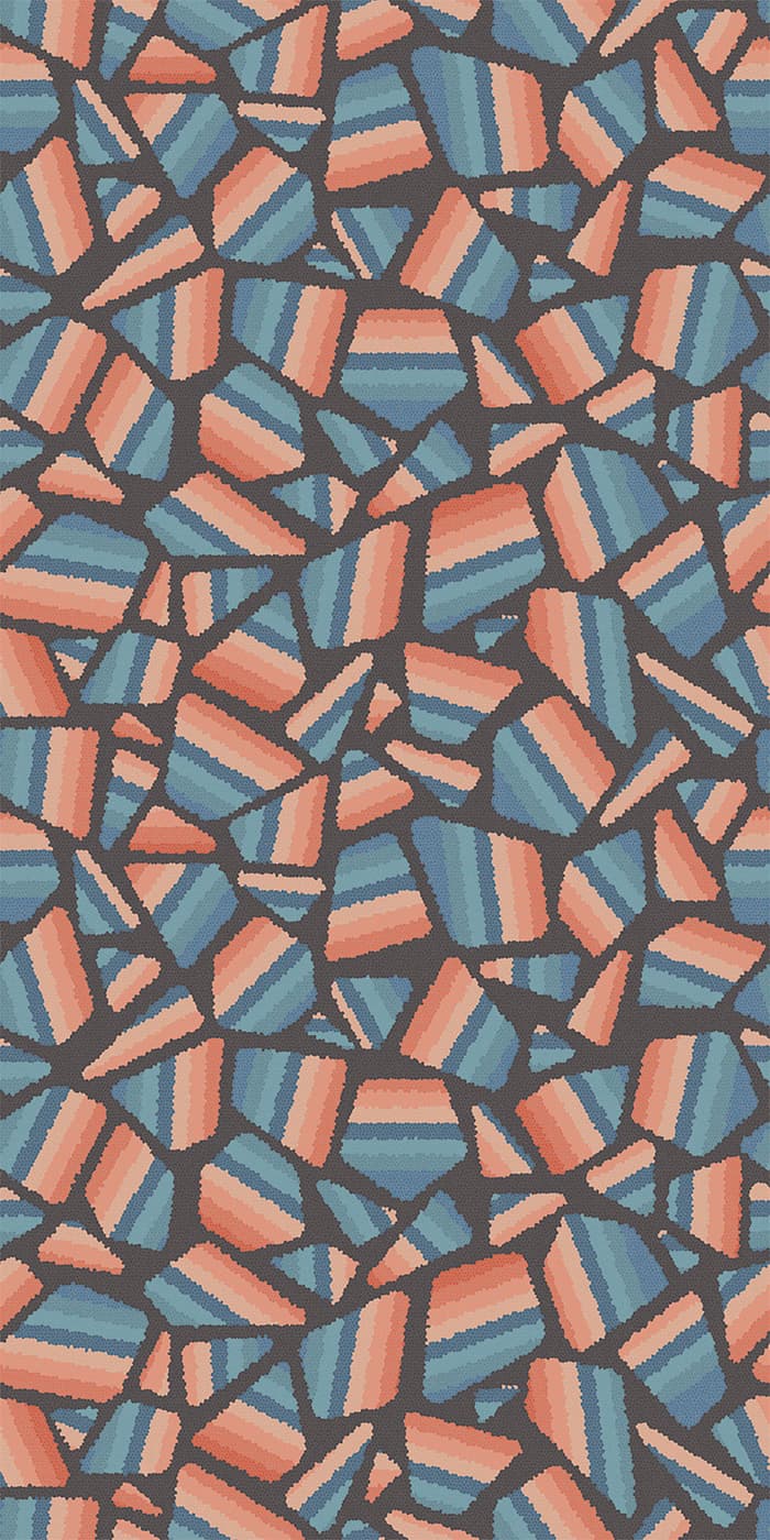 Широкоформатный керамогранит ABK W&S Shard Coral PF60007391, цвет разноцветный, поверхность матовая, прямоугольник, 1600x3200