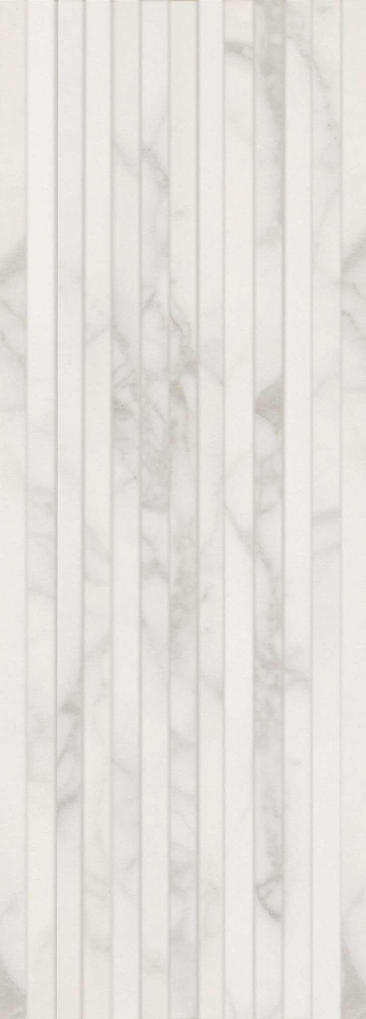 Керамическая плитка Cifre Relieve Varesse, цвет белый, поверхность глянцевая, прямоугольник, 250x700