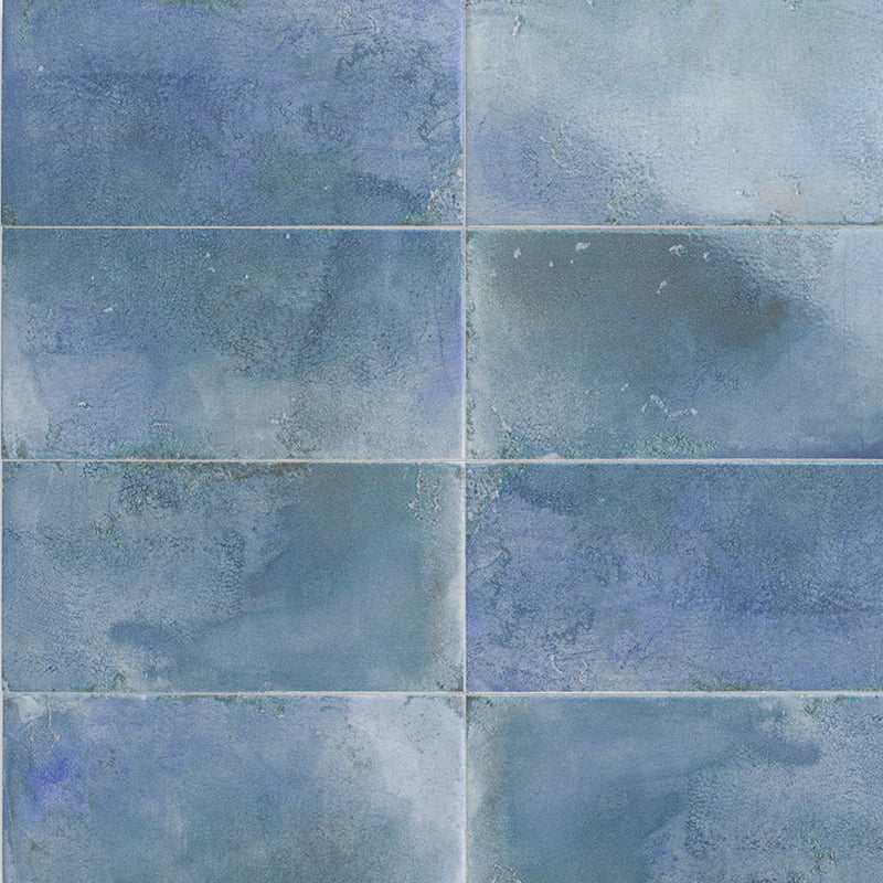 Керамическая плитка Mainzu Riviera Bleu, цвет синий, поверхность глянцевая, прямоугольник, 150x300