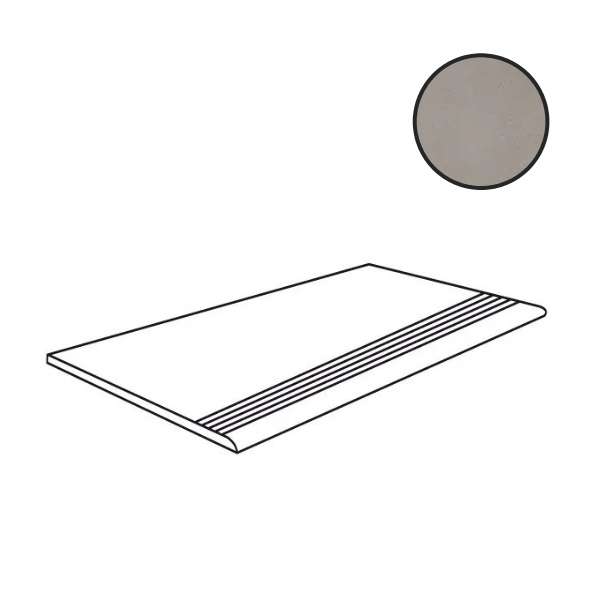 Ступени Imola BLOX S R60AG, цвет серый, поверхность матовая противоскользящая, прямоугольник, 300x600