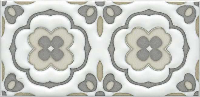 Бордюры Kerama Marazzi Декор Клемансо орнамент STG\A617\16000, цвет разноцветный, поверхность глянцевая, прямоугольник, 74x150