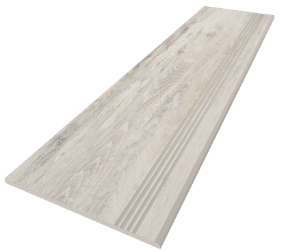 Ступени Estima Spanish Wood White SP00 Неполированный 30x120 32831, цвет серый, поверхность матовая, прямоугольник, 300x1200