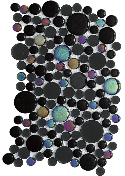 Мозаика L'Antic Colonial Glacier Moon Metallic Black L240100021, цвет разноцветный, поверхность матовая, прямоугольник, 190x290