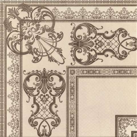 Декоративные элементы Goetan Verona Corner BR, цвет слоновая кость, поверхность матовая, квадрат, 450x450