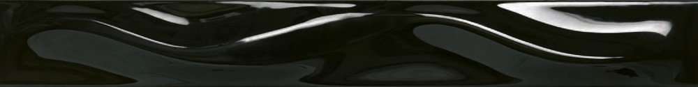 Керамическая плитка Self Style Snake Black Lucido cev-014, цвет чёрный, поверхность глянцевая, прямоугольник, 50x400