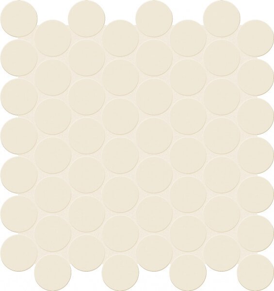 Мозаика Marca Corona E984 Bold Whitetessere Round, цвет белый, поверхность матовая, квадрат, 298x298
