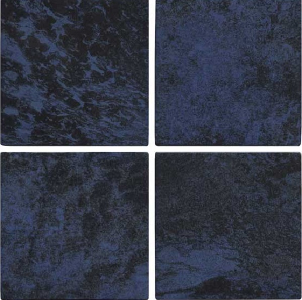 Керамогранит Gres de Aragon Ocean Blue Laguna, цвет синий, поверхность матовая, квадрат, 150x150