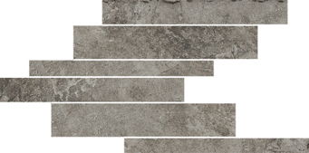Декоративные элементы Rex La Roche Grey Mod. List. Mix Sfalsato 742238, цвет серый, поверхность матовая, прямоугольник, 210x400