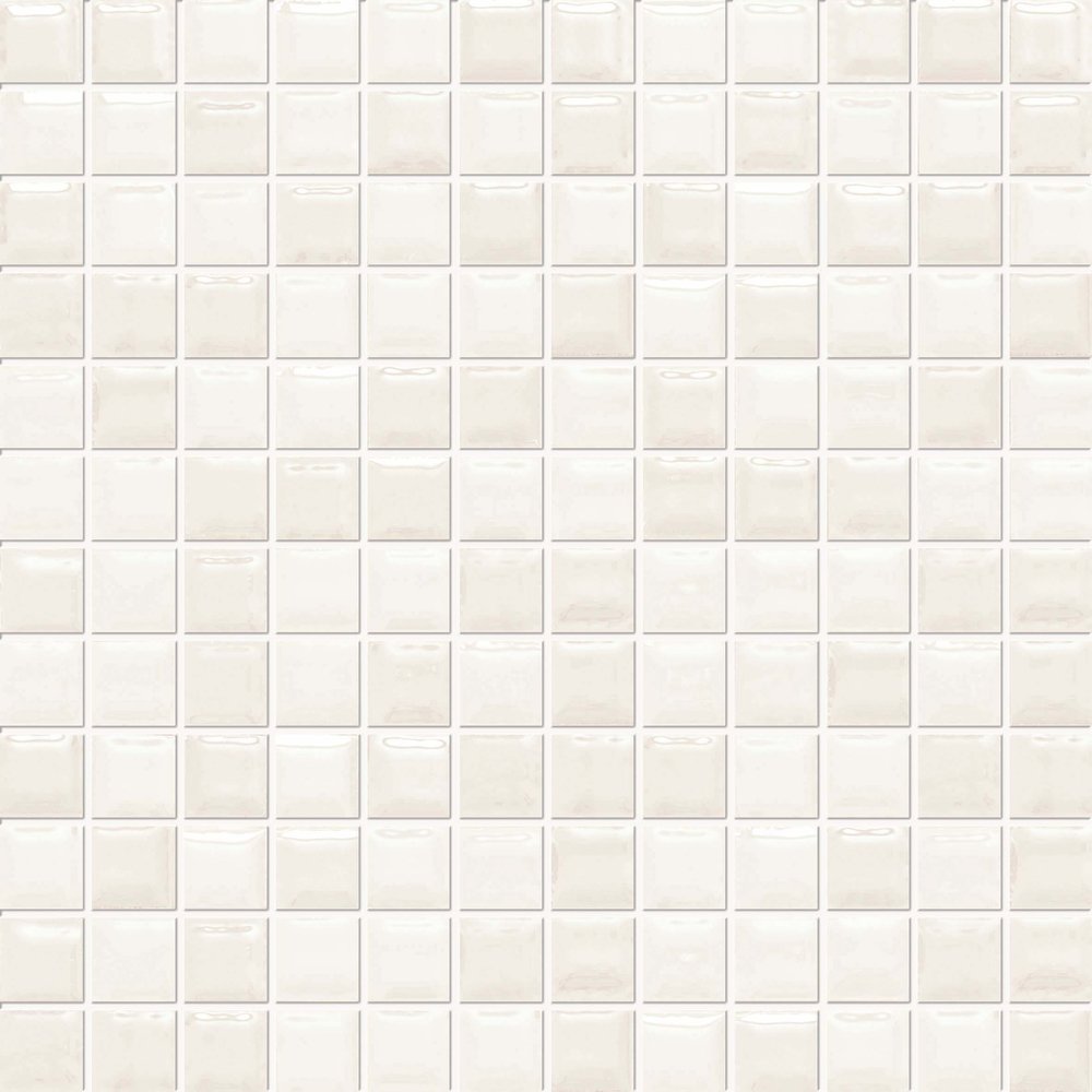 Мозаика Supergres Lace White Mosaico LWHM, цвет белый, поверхность глянцевая, квадрат, 305x305
