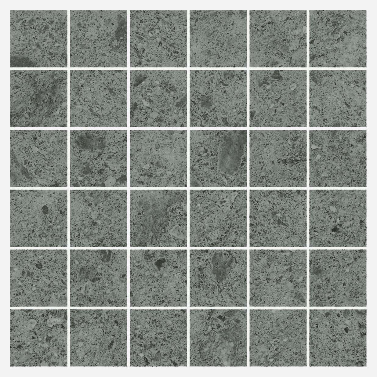 Мозаика Italon Genesis Grey Mosaico 610110000349, цвет серый, поверхность матовая, квадрат, 300x300