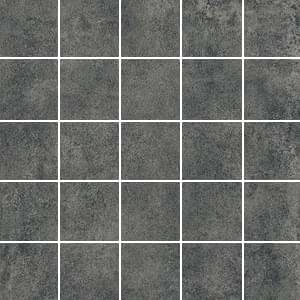 Мозаика Iris Hard Leather Slate Mosaico 5 R11 868674, цвет серый, поверхность натуральная противоскользящая, квадрат, 300x300