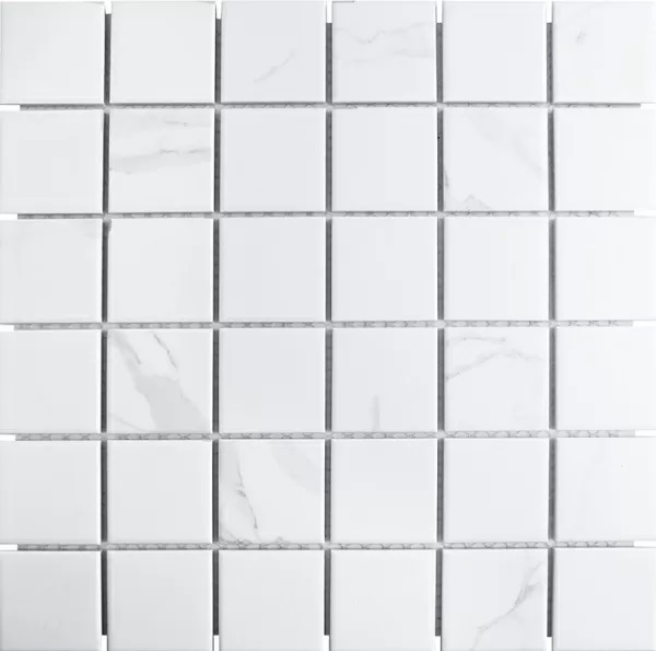 Мозаика Starmosaic Homework Carrara Matt PMWB82223, цвет белый, поверхность матовая, квадрат, 306x306
