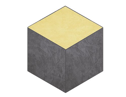 Мозаика Ametis By Estima Spectrum Yellow SR06/SR04 Cube Неполированный 29x25x10 39082, цвет серый жёлтый, поверхность матовая, шестиугольник, 250x290