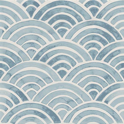 Декоративные элементы Vives Berta Olivia-M, цвет голубой, поверхность матовая, квадрат, 200x200