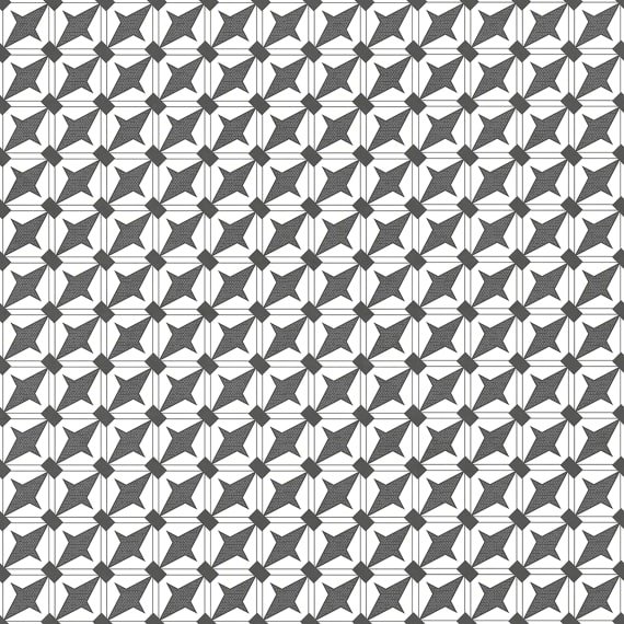 Керамогранит Lasselsberger Эллен Декор 6032-0422, цвет чёрно-белый, поверхность матовая, квадрат, 300x300