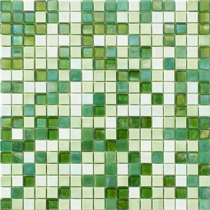 Мозаика L'Antic Colonial Water Rain Forest Absolute 100273655, цвет зелёный, поверхность матовая, квадрат, 296x296