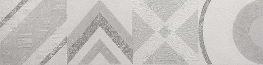 Бордюры Polcolorit Ln-Modern Bi Stilo Mix, цвет серый, поверхность матовая, прямоугольник, 147x595