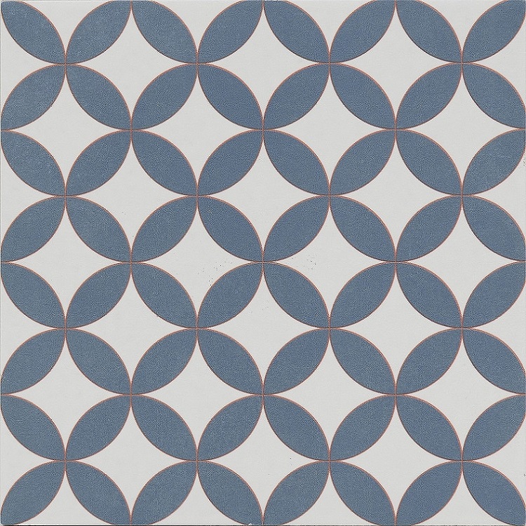 Керамогранит Gambini D_20 C1, цвет серый синий, поверхность матовая, квадрат, 200x200