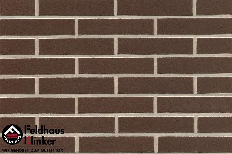 Клинкер Feldhaus Klinker Classic Geo Liso R500DF9, цвет коричневый, поверхность матовая, под кирпич, 52x240