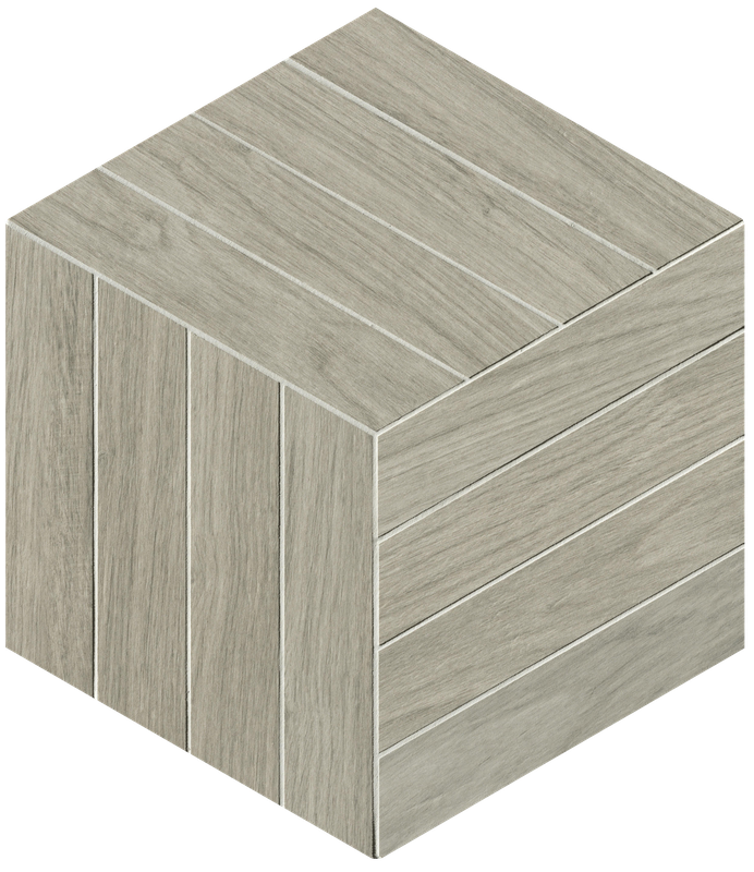 Мозаика Fap Fapnest Silver Cube Mosaico Matt fOBF, цвет серый, поверхность матовая, шестиугольник, 375x430