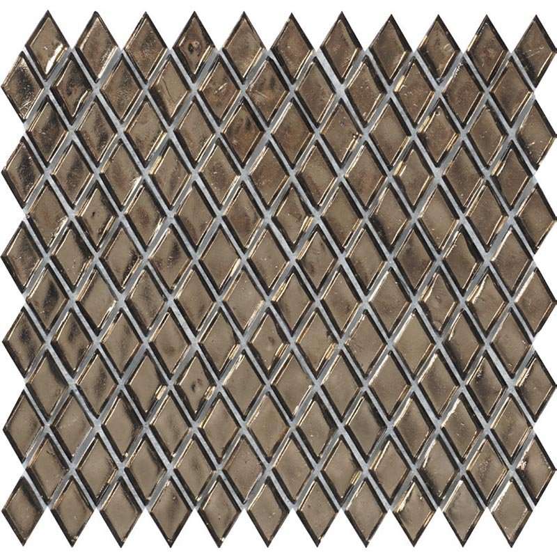Мозаика Alma Mosaic Glamour ADI-03, цвет коричневый, поверхность глянцевая, прямоугольник, 274x290