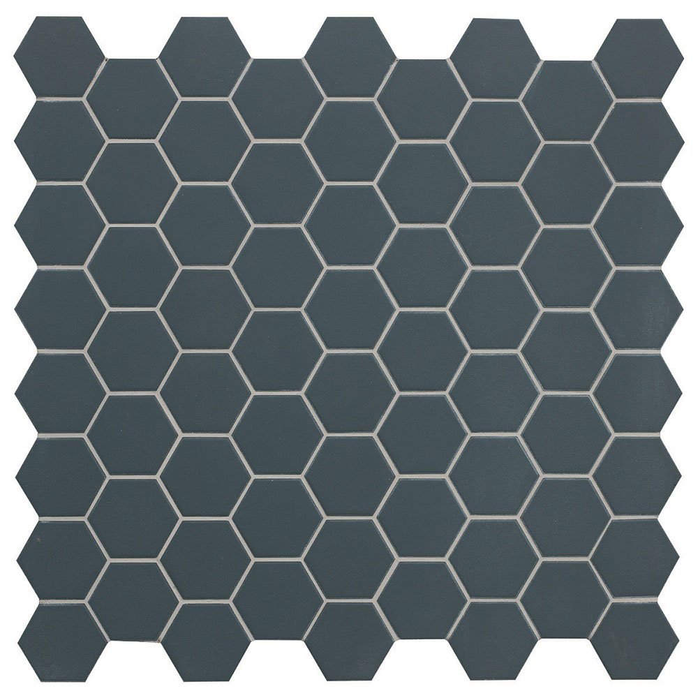 Мозаика Terratinta Hexa Ocean Wave TTHX08MHN, цвет серый, поверхность матовая, шестиугольник, 316x316