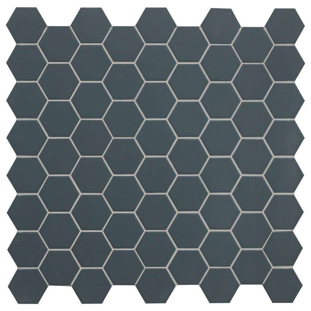 Мозаика Terratinta Hexa Ocean Wave TTHX08MHN, цвет серый, поверхность матовая, шестиугольник, 316x316