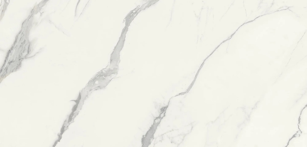 Толстый керамогранит 20мм Urbatek Aria White Polished 100281552, цвет белый, поверхность полированная, прямоугольник, 1500x3200